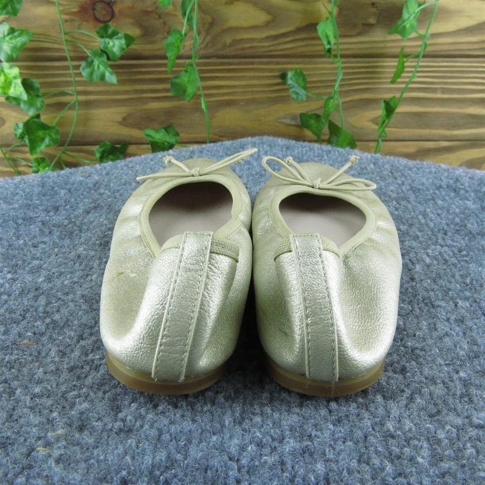 Ruby & Bloom Girls Ballet‎ Shoes Gold Synthetic Slip On Size T 12.5 Medium